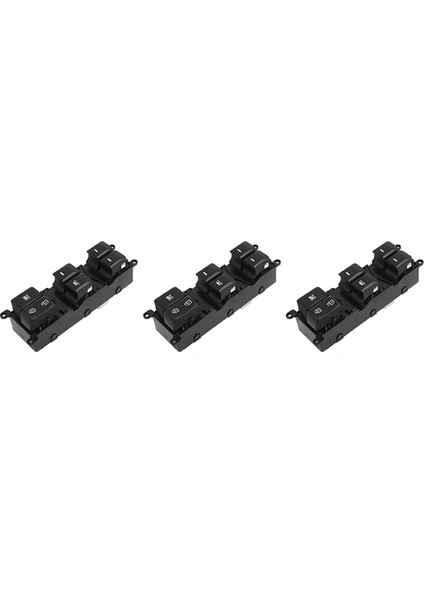 3x Araç Ön Sol Sürücü Yan Güç Penceresi Kontrol Anahtarı Kia Rio (4door) 2012-2015 93570-1W155 (Yurt Dışından)