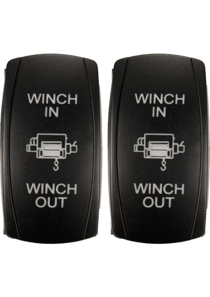 2x 7pin Lazer-Momenter Rocker Switch Vinç Vinç Vinch Out 12V On-On-On-On-On LED Açık Yeşil (Yurt Dışından)