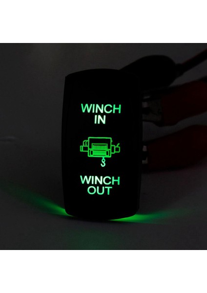 2x 7pin Lazer-Momenter Rocker Switch Vinç Vinç Vinch Out 12V On-On-On-On-On LED Açık Yeşil (Yurt Dışından) fırsatları
