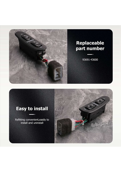 Hyundai H100 Otobüs 93691-43600 Için Yeni Elektrikli Pencere Anahtarı Uygun (Yurt Dışından) fiyatları