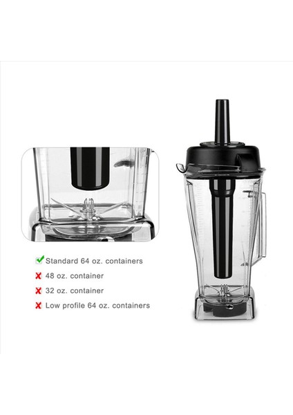 10X Blender Tercabe Hızlandırıcı Plastik Çubuk Pistonu Vitamix 760/5000/5200 Standart 64 Oz Konteyner Için Karıştırıcılar Için (Yurt Dışından) indirimleri