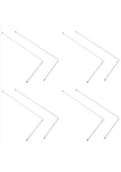 Bakır Dowsing Çubukları -% 99 9 Saf Bakır 8pcs Çubuklar Enerji Su Cadısı Dedektörü (Yurt Dışından)