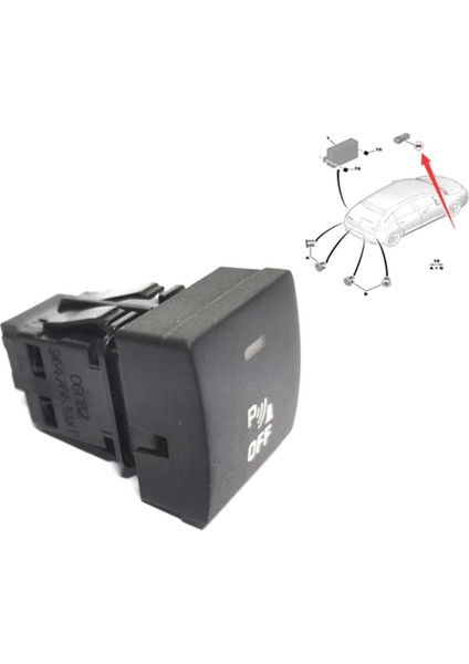 Park Sensörü Anahtarı Park Yardım Anahtarı Citroen C4 C4 Peugeot 307 408 6590F3 96476639XT (Yurt Dışından) modelleri