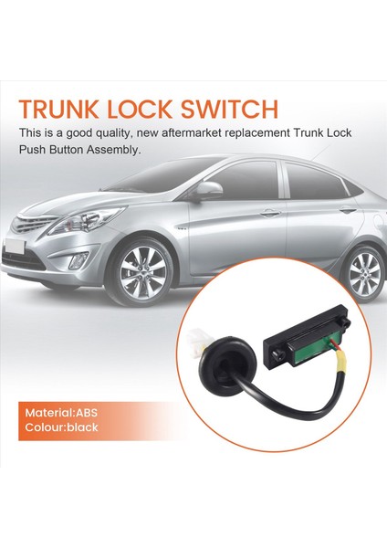 Hyundai Verna Solaris Için 2010-2016 Hatchback Arka Bagaj Serbest Bırakma Başlatıcı Anahtarı Düğmesi 81260-1R000 812601W220 (Yurt Dışından) fırsatları