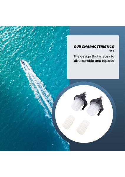 2 Yamaha Dıştan Takma Tekne Için Yakıt Filtresini Ayarlar Motor Su Ayırıcı 9 9hp 15HP 20HP 25HP 30HP 40HP 61N-24560-00 (Yurt Dışından) indirimleri