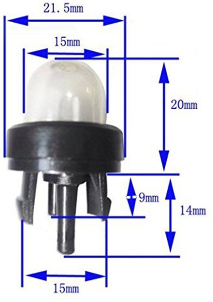 5 Feet 3 Boyutlar Snap ile Snap ile Yakıt Hattı Hortumu Pouland Ampul Zama Stihl Poulan Weederater Zanaatkar Husqvarna Testere Şeyter Üfleyici Için Yakıt Filtresi (Yurt Dışından) modelleri