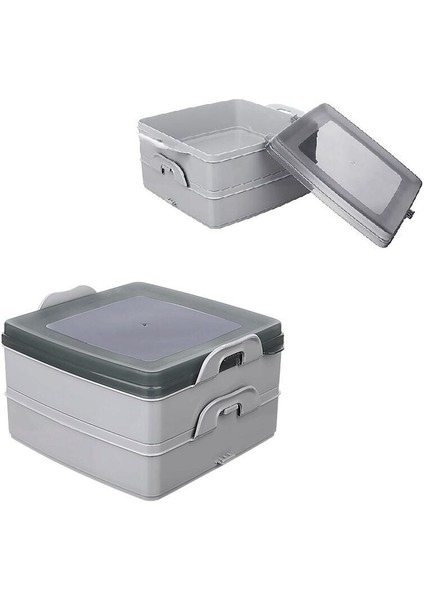 2 Katlı Kapaklı Saklama Kabı- Beslenme Kabı- Sefer Tası Diyet Kabı