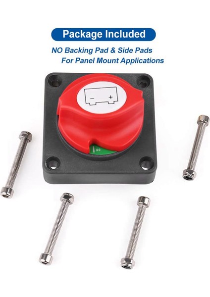 2x Pil Bağlantı Anahtarı Anahtar Kesme Kesme Anahtarı 12V 24V 48V (Yurt Dışından) fırsatları