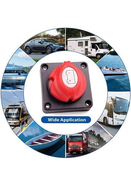 2x Pil Bağlantı Anahtarı Anahtar Kesme Kesme Anahtarı 12V 24V 48V (Yurt Dışından) indirimleri