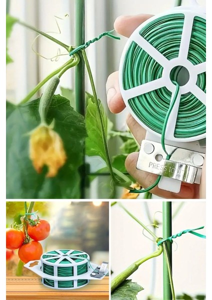 50 Metre Çok Amaçlı Bitki Saksı Kablo Sabitleme Teli