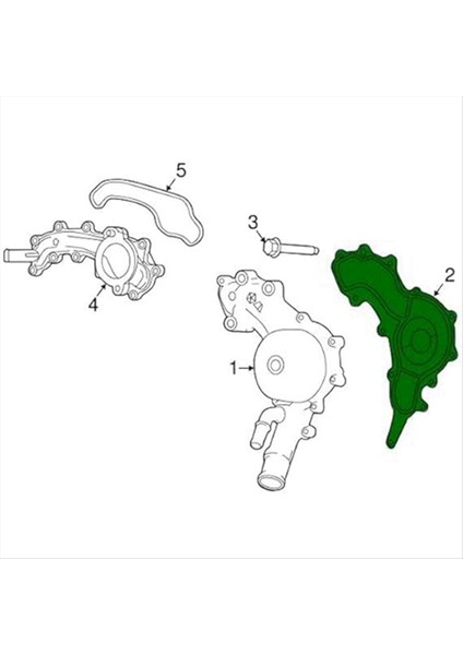 68214109AB Chrysler Dodge Jeep Grand Cherokee Için Motor Su Pompası Contası 2016-2022 (Yurt Dışından) modelleri