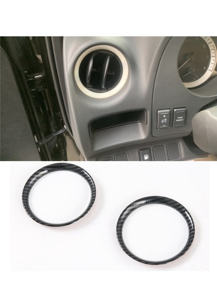 4x Için Nissan Navara NP300 2016-2021 Karbon Fiber Araç Ön Klima Ac Outlet Havalandırma Çerçevesi Kapak Trim Aksesuarları (Yurt Dışından) fiyatları