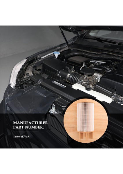 Yakıt Filtresi Parça Numarası 16403-4KV0A Yakıt Filtre Elemanları Nissan Navara NP300 Için Yakıt Su Ayırıcısı (Yurt Dışından) modelleri