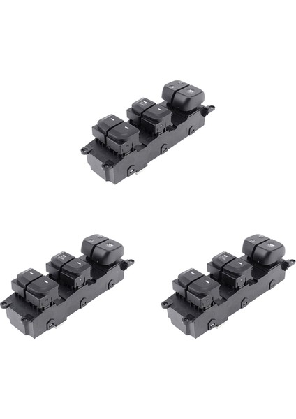 3x Araba 18PIN Elektrikli Güç Ana Pencere Anahtarı Hyundai Için Sol Sürücü Tarafı I10 93570-B4010 (Yurt Dışından)