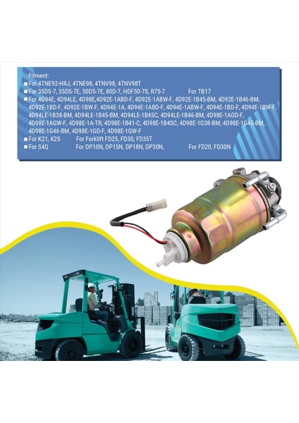 Forklift Yakıt Filtresi YM129901-55800 Mitsubishi Motor S4S Yanmar 4TNE92-HRJ 4TNE98 Komatsu 4D94E 129917-55801 (Yurt Dışından) fırsatları