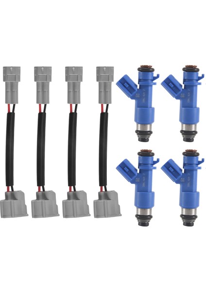 4pc 410CC Rdx Honda Acura Için Fişli Yakıt Enjektörü 07-12 Civic Integra Rsx K20 K24 B16 B18 16450RWCA01 16450-RWC-A01 (Yurt Dışından) modelleri