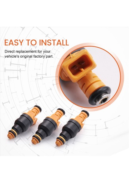 4pcs Araba Yakıt Enjektörleri Seti 0280150762 Peugeot 405 505 Volvo 240 244 245 740 780 940 1 9l 2 2l 2 3l (Yurt Dışından) modelleri