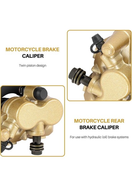 125CC 140CC Çukur Kir Bisikleti Için Motosiklet Ikiz Piston Arka Hidrolik Fren Kaliper Braketi (Yurt Dışından)
