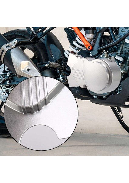 110CC 125CC 140CC Çukur Kir Bisiklet Sol Motor Stator Manyeto Kapak Kasa Gümüş (Yurt Dışından) modelleri