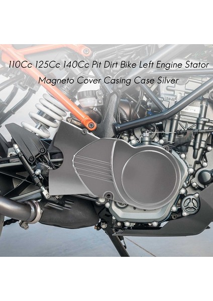 110CC 125CC 140CC Çukur Kir Bisiklet Sol Motor Stator Manyeto Kapak Kasa Gümüş (Yurt Dışından) fırsatları