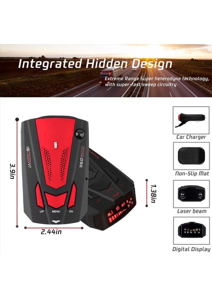 Arabalar Için Radar Dedektörü Otomatik 360 Derece Şehir/karayolu Modu Sesli Arabalar Için Sürüş Yardımları B B Için (Yurt Dışından) indirimleri