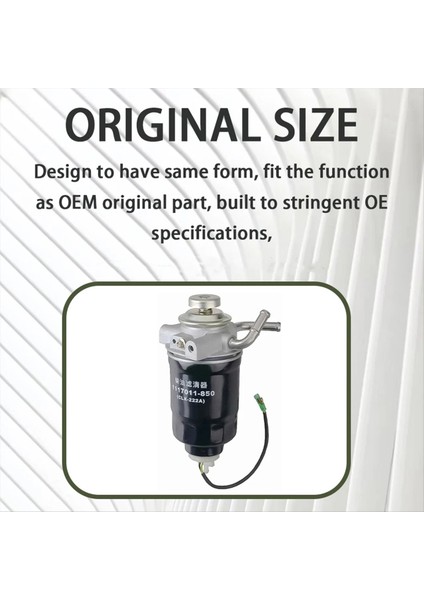 Izuzu NKR77 4jh1 Için Kamyon Yakıt Filtresi Düzeneği 1117011-850 8972401263 8-97240126-3 CLX-222A 600P 8972401260 (Yurt Dışından) fırsatları