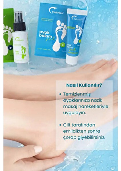 Ayak Bakım Jeli Propolis ve Aloe Vera ile Ferahlatıcı Etki 25 ml