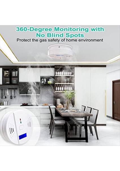 Karbon Monoksit Dedektörü Ev Için Karbon Monoksit Alarmı Depo Karbon Monoksit Alarm Dedektörü 1pcs (Yurt Dışından) fiyatları