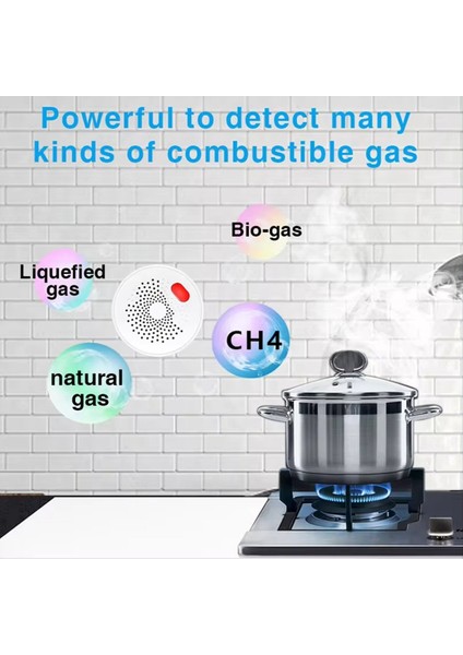 Tuya Wıfı Doğal Gaz Sensörü Yanıcı Ev Akıllı Lpg Gaz Alarm Dedektörü Sızıntı Sensörü Ab Fişi (Yurt Dışından) fırsatları