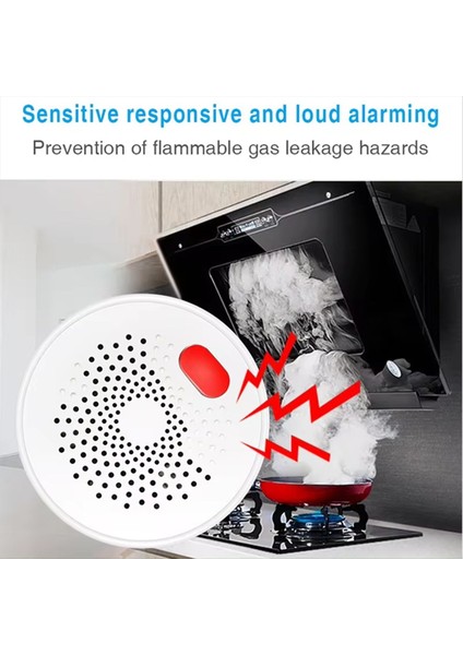 Tuya Wıfı Doğal Gaz Sensörü Yanıcı Ev Akıllı Lpg Gaz Alarm Dedektörü Sızıntı Sensörü Ab Fişi (Yurt Dışından) indirimleri