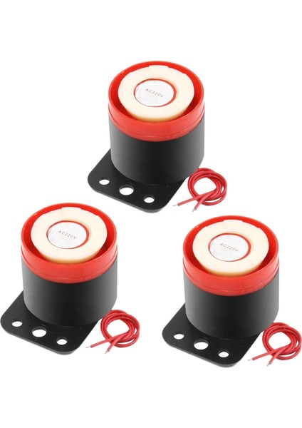 3x Bj - 190 Decebel 220 Vac Sırene Alarm Sesi Titreşim Gürültüsü (Yurt Dışından)