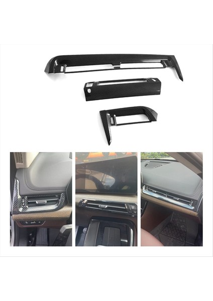 Abs Karbon Fiber Araç Gösterge Tablosu Hava Havalandırma Outlet Kapak Trim Cihaz Paneli Hava Havalandırma Çerçevesi Bmw X1 U11 2023 2024 Rhd (Yurt Dışından) modelleri