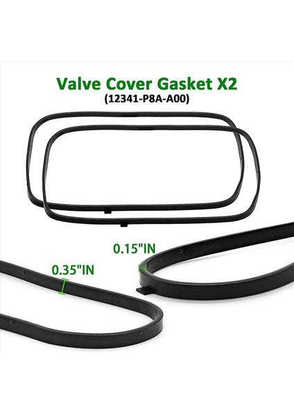 2set Motor Valf Kapağı Conta Seti 12030-P8A-A00 Honda Acura Için -Accord Odyssey Pilot cl Tl Mdx 3 2l 3 5l V6 (Yurt Dışından) fiyatları