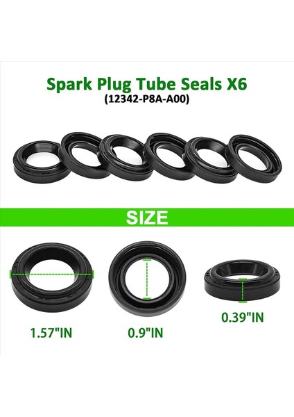 2set Motor Valf Kapağı Conta Seti 12030-P8A-A00 Honda Acura Için -Accord Odyssey Pilot cl Tl Mdx 3 2l 3 5l V6 (Yurt Dışından) modelleri