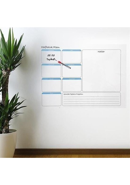 Buffer® Haftalık Planlayıcı Manyetik Duvar Stickerı Takvim 56 cm x 70 cm fiyatları