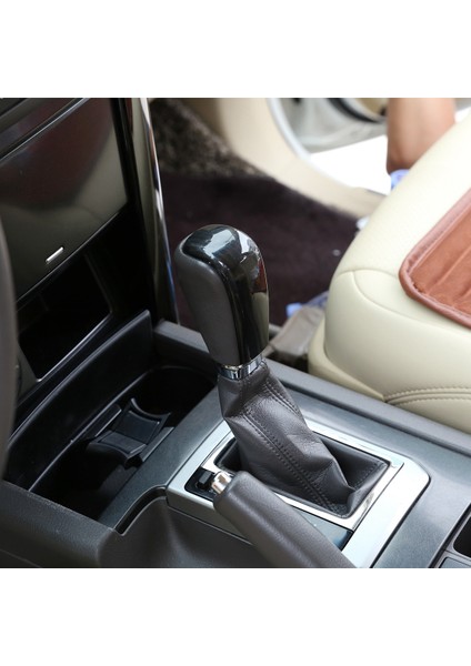 Toyota Land Cruiser Için Prado FJ150 150 2010-2017 Siyah Ahşap Tahıl Abs Dişli Vites Düğmesi Kapak Trim (Yurt Dışından) modelleri