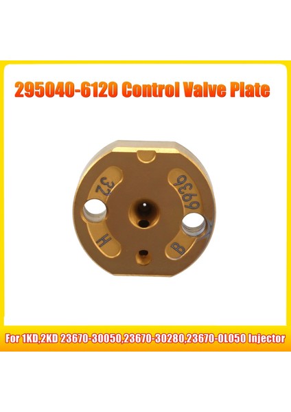2x Ham Yağ Enjektörü Çöp Kontrol Vanası Plakası 295040-6120 Enjektör Için 1kd 2kd 23670-30050 23670-30280 23670-0L050 (Yurt Dışından) fırsatları