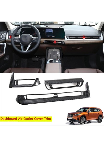 Abs Karbon Fiber Araç Gösterge Tablosu Hava Havalandırma Outlet Bmw X1 U11 2023 2024 Lhd Için (Yurt Dışından)