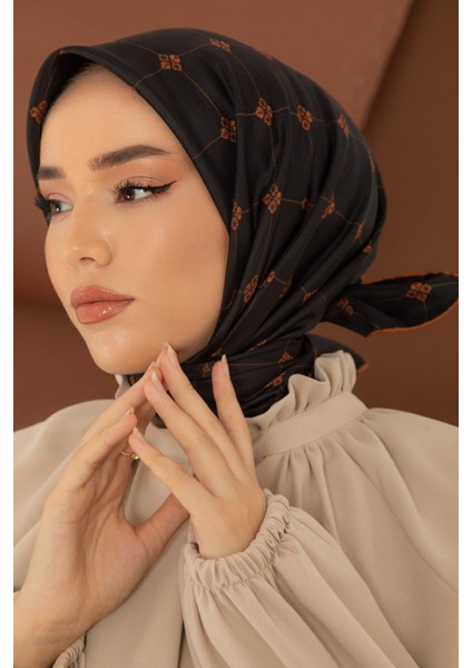 Tivil Ipek Eşarp 11392-24 Siyah Karışık Desen