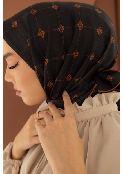 Tivil Ipek Eşarp 11392-24 Siyah Karışık Desen modelleri