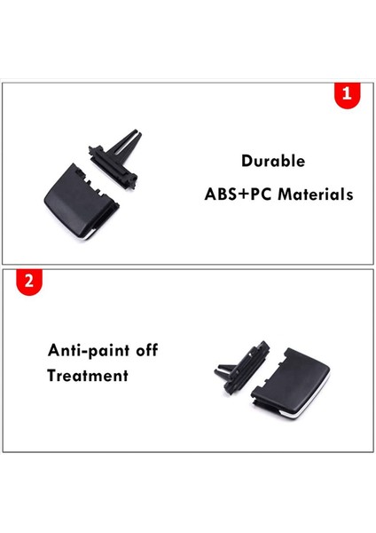 Mercedes Için 8x Benz Ön Merkez Hava Havalandırma Sekmeleri Satır Hava Izgara Sekmeleri Klipsi W166 X166 Gls ml Gle Sınıf (Yurt Dışından) indirimleri