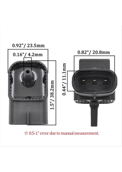 Manifold Basınç Sensörü 89420-16060 Toyota Tercel Paseo 1 5l 1995-1998 Starlet EP91 1996-1999 100798-3471 (Yurt Dışından) fiyatları