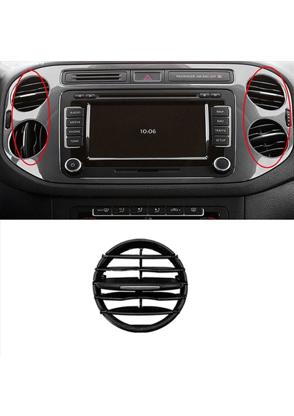 Tiguan Için 10X Klima Gösterge Paneli 10-17 Enstrüman Masası Orta Outlet Tuyere A/c Hava Havalandırma Katlanır Film Parçaları (Yurt Dışından) fiyatları