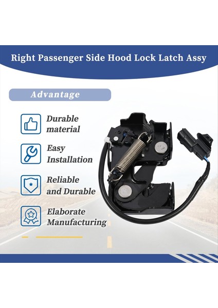 Hood Lock Mandal Assy 65601-1BA0C 65601-1BA0A Nissan Infiniti Için Q70 QX50 EX35 FX35 FX50 EX37FX37 (Yurt Dışından) indirimleri