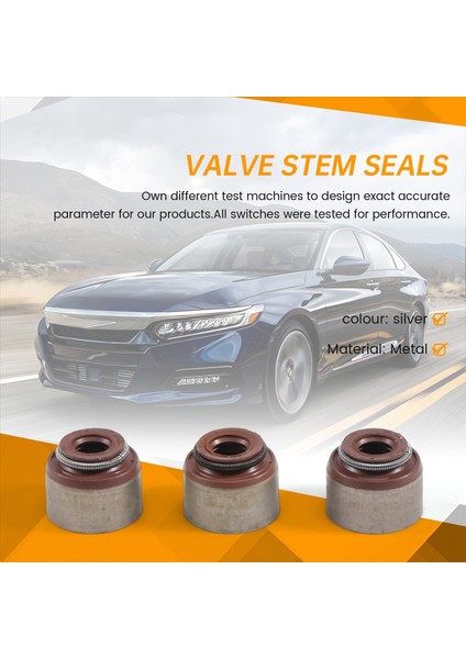 16PCS Valf Kök Yağ Salonu Kiti 12210-PZ1-004 Honda Civic Accord Araç Alımı ve Egzoz Valfı Yağ Salonu Için Uygun (Yurt Dışından) fırsatları