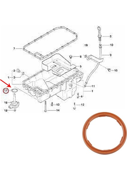 2x For-Bmw E31 E39 E46 E65 323I Z8 Motor Yağ Seviye Sensörü O-Rıng 12611744292 (Yurt Dışından) fırsatları