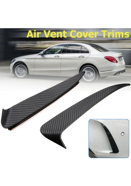 7pcs Kırmızı Dış A/c Hava Havalandırma Çıkış Halkası Kapağı Karbon Fiber Arka Tampon Spoiler Hava Havalandırma Kapağı Yan Kanard (Yurt Dışından) fiyatları