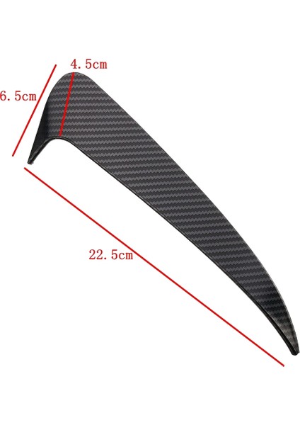 7pcs Kırmızı Dış A/c Hava Havalandırma Çıkış Halkası Kapağı Karbon Fiber Arka Tampon Spoiler Hava Havalandırma Kapağı Yan Kanard (Yurt Dışından) modelleri