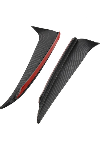 7pcs Kırmızı Dış A/c Hava Havalandırma Çıkış Halkası Kapağı Karbon Fiber Arka Tampon Spoiler Hava Havalandırma Kapağı Yan Kanard (Yurt Dışından) fırsatları