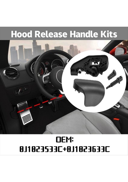 Kilit Serbest Bırakma Tutucu Montaj Kiti 8J1823533C 8J1823633C Audi Tt Tts Ttrs 2007-2014 (Yurt Dışından) fiyatları